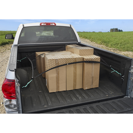 KEEPER Truck Cargo Net, Adjustable, Fits Common Truck Beds, 51"X77" 6146
